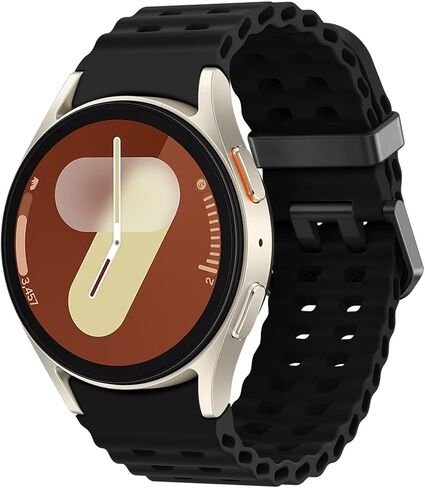 Marine Band for Galaxy Watch 7 Band 40mm 44mm Men Women,No Gap Soft Silicone Sport Band for Samsung Watch 7 6 5 4 Band 40mm 44mm/6 Classic 43mm 47mm/4 Classic 42mm 46mm Waterproof Ocean Band in Kuwait
