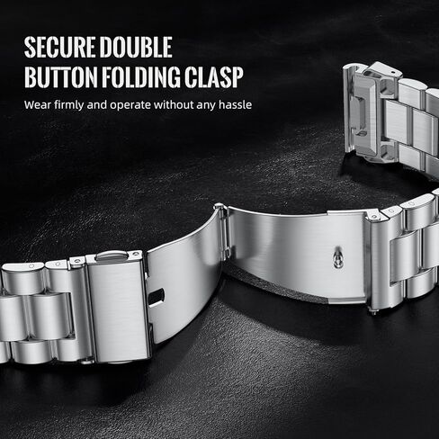 GEAK Quick Fit 22mm Watch Band Compatible with Garmin Fenix 8 47mm / Fenix 6/5 / Fenix 7, Lightweight Metal Wrist Strap with Stainless Steel Buckle for Fenix 6 Pro/7 Pro/5 Plus Watch in Saudi Arabia