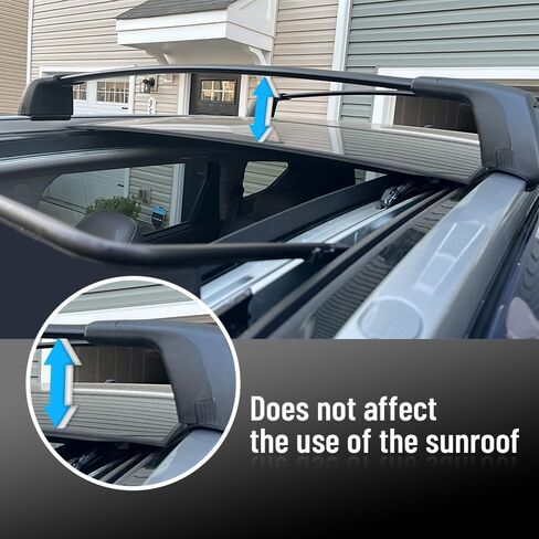 HEKA Cross Bar for 2022 2023 2024 2025 Hyundai Tucson SE SEL N Line Limited NX4 XRT Blue Hybrid Crossbar Roof Rail Rack Accessories (Work with Factory Side Rails) in Kuwait