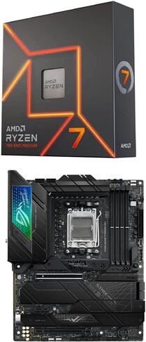 AMD Ryzen ™ 7 7700x 8-Core ، 16-thread معالج سطح المكتب Asus Rog Strix B650-A Gaming WiFi 6e AM5 (LGA1718) Ryzen 7000 Gaming Motherboard (12+2 مرحلة طاقة ، DDR5،3xm. in Kuwait