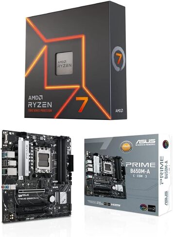 AMD Ryzen ™ 7 7700x 8-Core ، 16-thread معالج سطح المكتب Asus Rog Strix B650-A Gaming WiFi 6e AM5 (LGA1718) Ryzen 7000 Gaming Motherboard (12+2 مرحلة طاقة ، DDR5،3xm. in Kuwait