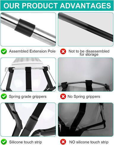 Light Bulb Changer for High Ceilings, 12FT Light Bulb Changer,Effortless High Reach Light Bulb Changer, Lightweight High Ceiling Light Bulb Changer with Pole in Saudi Arabia