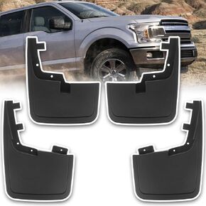 Mud Flaps for Trucks Mud Guards Compatible with Ford F150 2015-2020 Pickup (Without Fender Flares) Splash Guards 4pcs Front & Rear Side