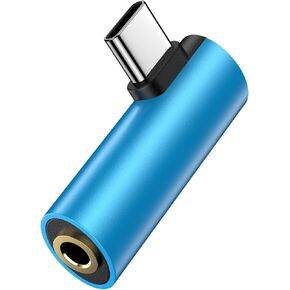 USB C to 3.5mm Audio Adapter for iPhone 16e 16 Plus 16 Pro Max 16 Pro 16 15 Pro Max 15 Plus 15 Pro 15, Right Angle USB C Headphone Jack Adapter Type C to Dongle Aux Adapter for Samsung Galaxy S25 A16