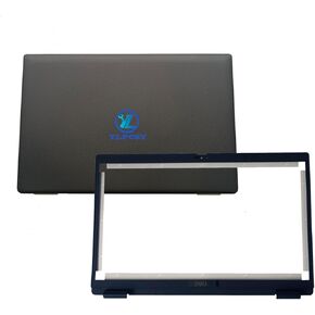 Replacement Laptop LCD Back Cover Top Case Rear Lid and Front Bezel Frame for Dell Latitude 15 3520 E3520 017XCF 17XCF WXN5F 0WXN5F Black 15.6inch