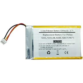 1200mAh 3.7V Replacement Battery for Philip s S10A, S10A/38, S10H, SDCP-P8171 Cordless Phone, PH454061