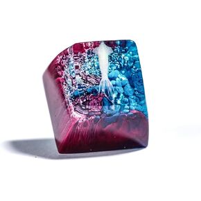 Red Koi Scarlet Shadow Background Ocean Keycap Custom Keyboard Key caps Cute Keycap Artisan Keycaps Aesthetic Key Cap Ocean Gifts Cherry MX Mechanical Keyboard SA Profile 1U