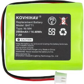 Updated 7.2v 2000mah ni-mh Battery Pack 228844 Control Panel Security System Alarm Battery for 2GIG BATT1X BATT2X 6MR2000AAY4Z 10-000009-001 10-000013-001 PERS-4200
