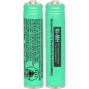 BK-40AAABU NI-MH AAA Rechargeable Battery 1.2V 400mah 2Pack NiMH AAA Batteries for Panasonic Cordless Phone Handset BK40AAABU