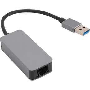 2.5G USB 3.0 to Ethernet Adapter, Aluminum Alloy Shell, RTL8156B Chip, Compact and Lightweight, Indicator Light, Plug and Play, Compatible with OS X,