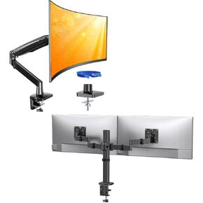 ErGear Single Monitor Mount for 13 to 40 inches Ultrawide Screens, Dual Monitor Stand, Heavy-Duty Monitor Mounts for 2 Monitors Up to 32"