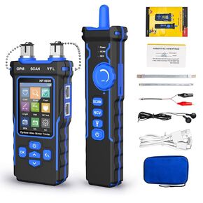 NF-8508 9 in 1 Multifunctional Network Cable Tester Optical Wire Tracer Optical Fiber Power Meter NCV Function Li-ion Battery USB Charge LED Light