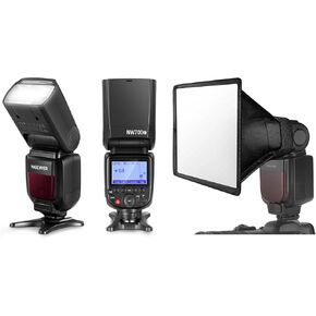 NEEWER NW700-C TTL Flash Speedlite Compatible with Canon DSLR Cameras, 1/8000s High Speed Sync Speedlight with Light Diffuser, TCM Function, 230 Full Power Flash, 0.1-2.7s Fast Recycling Flashlight