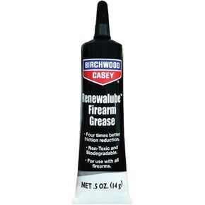 Birchwood Casey Renewalube Bio Gun Grease ، 0.5 أوقية أنبوب | مواد تشحيم مدفع مقاومة للمياه طويلة الأمد لتقليل الاحتكاك وحماية الأسطح المعدنية