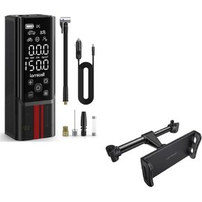 Lamicall Tire Inflator Portable Air Compressor and Car Headrest Mount