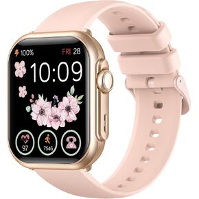 Smart Watches for Women Fitness Trackers: Smart watch with 1000mAh 100 Day Battery Life Bluetooth Call Heart Rate Blood Pressure SpO2 Sleep Monitor 120+ Sports 5ATM Pedometer for iPhone Android Phones
