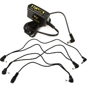 1 SPOT 9V إمدادات طاقة مع حزمة سلسلة Daisy - محول نحيف وسلسلة 5 -plug لدواسات الجيتار - حل طاقة مضغوط وموثوق