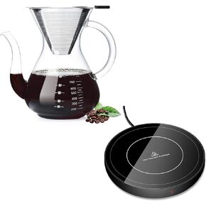 Unbreakable Pour Over Coffee Maker and Coffee Warmer