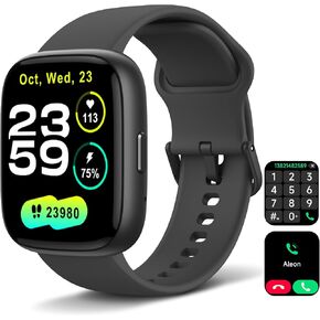 Smart Watch for Men Women,Alexa Built-in Smartwatch(Answer/Make Calls),1.8" HD Fitness Tracker,IP68 Waterproof 100+ Sport Mode Activity Tracker,Heart Rate SpO2 Sleep Monitor,iOS Android Compatible