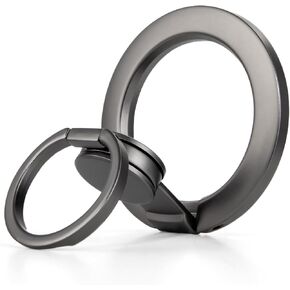 SOOPII Magnetic Phone Grip, Magnetic Phone Ring Holder Fidget for Hand Grip 360°Rotate Finger Ring Kickstand Phone Stand Holder Compatible with Mag Safe iPhone 16/15/14/13/12 Series