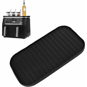 Silicone Top Mat for Ninja DZ401, DZ550, DZ302, R-AD300CO,​ AD350CO Foodi 10 Quart Air Fryer, Organize Spice Bottles & Cooling Hot Basket, Heat Resistant Kitchen Organizer for Over Air Fryer