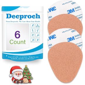 Metatarsal Foot Pads, 12 Pack Ball of Foot Cushions for Women and Men, Felt Metatarsal Pads for Pain Relief, Forefoot Pads and Sole Support - 1/4" Thick, Skin Color