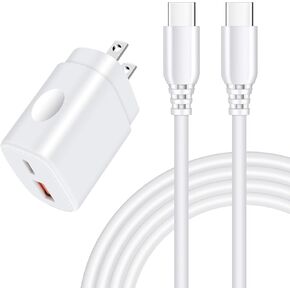 25W A36 Fast Charger Cable Type C for Samsung Galaxy A36 A26 A56 A16 5G A15 A35 S25 Ultra S25+ A25 A55 A14 A54 S24, for Samsung Charger Cord 60W USB C to C Charging Cord USB A & C Wall Charging Block
