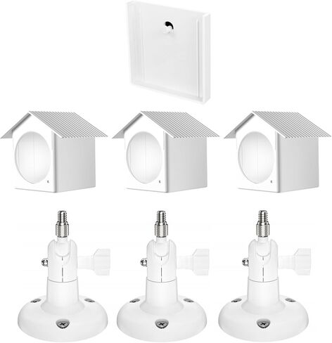 حامل جداري لكاميرا Wyze Cam Outdoor، حامل خارجي مع غطاء مقاوم للماء لكاميرا Wyze Cam Outdoor (أبيض، عبوة واحدة) in Kuwait