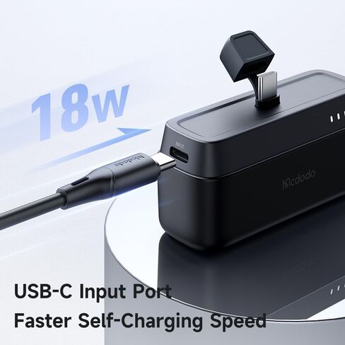 McDodo 5000mAh Portable Charger Power Bank [USB-C Connector] ، ​​20W PD Fast Charging Small Power Bank Mini & Lightweight Phone Charger Pack For iPhone 16 15 Pro/Promax/Plus (لـ USB-C) in Saudi Arabia