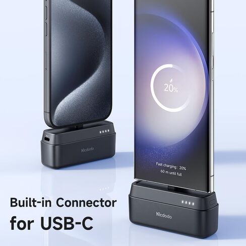 McDodo 5000mAh Portable Charger Power Bank [USB-C Connector] ، ​​20W PD Fast Charging Small Power Bank Mini & Lightweight Phone Charger Pack For iPhone 16 15 Pro/Promax/Plus (لـ USB-C) in Saudi Arabia