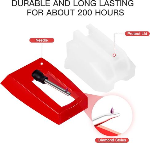 Record Player Needle, Gartopvoiz Diamond Stylus Replacement for Turntable, LP, Phonograph(Pack of 2) … in Kuwait