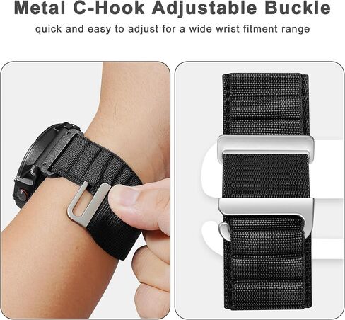 20mm Nylon Watch Band Compatible With Garmin Fenix 5S/6S/7S/8 43mm, Alpine Loop Sport Strap Replacement For Garmin Fenix 7S Pro/6S Pro/5S Plus/Epix Pro 42mm for Men Women in Saudi Arabia