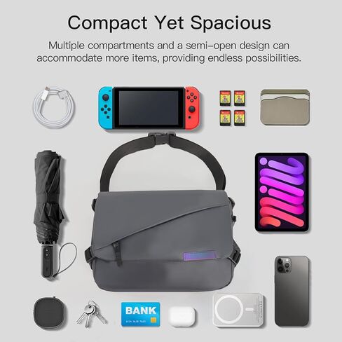 حقيبة كروس بمحفظة للتنقل، مقاومة للماء، 12 × 8 × 3 بوصة (شامبانيا) in Kuwait