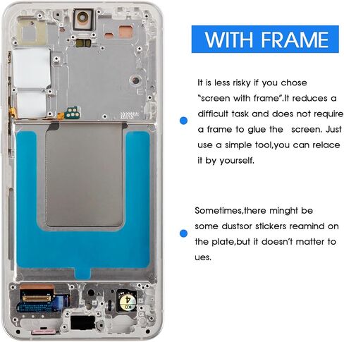 AMOLED for Samsung Galaxy S24 5G Screen Replacement,LCD Screen for Samsung S24 SM-S921u S921a S921w LCD Display Touch Screen Digitizer Assembly Repair Kit with Frame[US Version] (Black) in Saudi Arabia