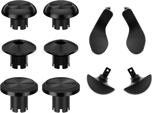 Hzxkqmil Metal Thumbsticks Paddles for PS5 Edge Controller, 6 Analog Stick Joystick 4 Back Paddles Triggers Buttons Interchangeable Replacement for PS5 Edge Controller (Red) in Kuwait