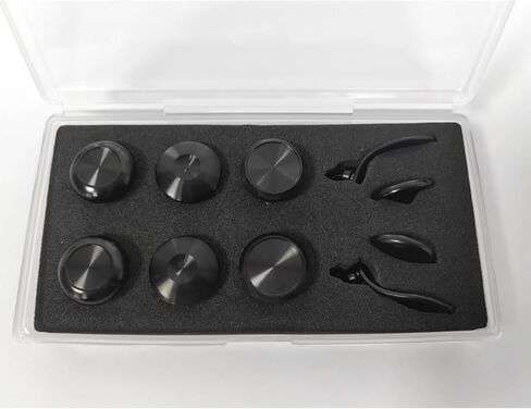 Hzxkqmil Metal Thumbsticks Paddles for PS5 Edge Controller, 6 Analog Stick Joystick 4 Back Paddles Triggers Buttons Interchangeable Replacement for PS5 Edge Controller (Red) in Kuwait