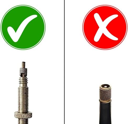 قبعات غبار صمام إطارات بريستا معدنية سوداء (عبوتان) للدراجات والدراجات النارية | ليس للسيارات | سبائك مؤكسدة | برغي in Kuwait