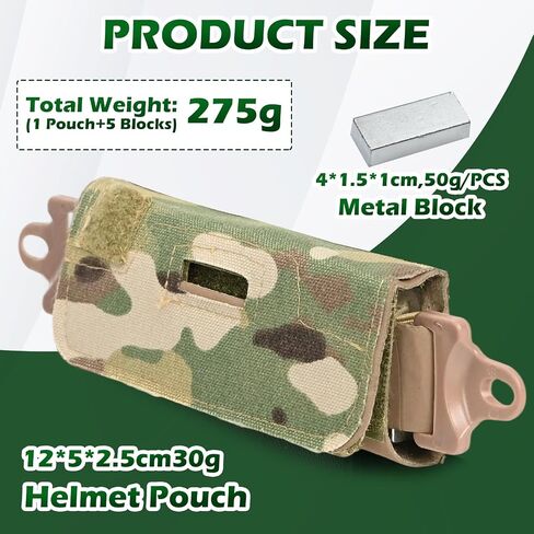 Nvg Counterweight，Tactical Helmet Accessories，Helmet Counterbalance Weight Bag for Fast BJ PJ MH Tactical Helmets in Saudi Arabia