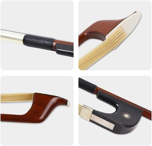 Yinfente 3/4 Upright double bass Bow Brazilwood German Bow Natural Bow Hair Well balanced in Saudi Arabia