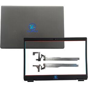 08XVW9 8XVW9 0GCK6R GCK6R Replacement Laptop LCD Back Cover Top Case Rear Lid with Hinges and Front Bezel Frame for Dell Latitude 3510 E3510 Black