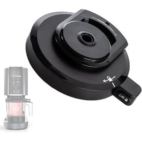 Replacement Outer Bowl Lid Compatible with Ninja Ice Cream Maker - Creami Replacement Locking Lid, Reusable Creami Accessories for Ninja NC299AMZ/NC301/NC300/NC201/NC101 Series (NO Paddle)