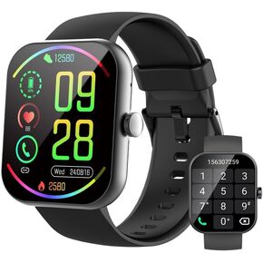 Smart Watch, 1.91" Smartwatch for Men Women (Answer/Make Call), Fitness Tracker with 100+ Sport Modes, IP68 Waterproo