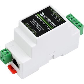 الخادم التسلسلي الصناعي RS485 إلى وحدة Ethernet RJ45 مع وظيفة POE ، TCP/IP إلى نقل البيانات الشفافة ثنائية الاتجاه بين RS485 و Ethernet ، دعم السكك الحديدية ، بوابة Modbus
