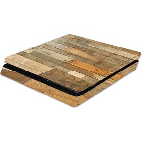 MightySkins Skin Compatible with Sony PS4 Slim Console - Reclaimed Wood | Protective, Durable, and Unique Vinyl Decal wrap Cover | Easy to Apply, Remove, and Change Styles | Made in The USA