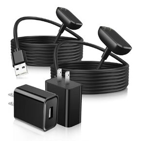 2 Pack 5V Charger Compatible with Fitbit Charge 6/Charge 5/Luxe, Replacement Charger for Charge 6/Charge 5/Luxe Smart Watch Magnetic Charging Cord Cable 3.3ft