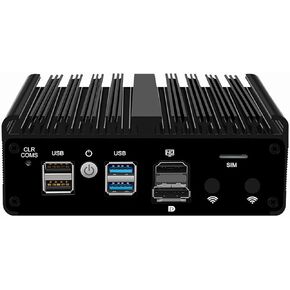Firewall Micro Appliance N100,4X i226-V 2.5G Fanless Mini PC,4*USB,HDMI,DP,1*RJ45 COM,WiFi Solt Industrial PC,No RAM No SSD