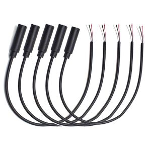 5PCS 0.25M/0.8FT 2.5mm Female Plug to Bare Wire Cable, TRS 3 Pole Stereo 2.5mm Extension for Audio Female Cable Repair