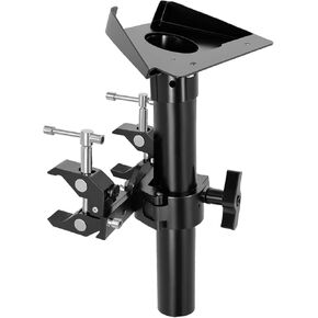 Starlink Mini RV Mount - Dual Clamp Heavy Duty Aluminum Bracket for Vehicle, Car, Truck, Van, Off-Road Use - Easy Installation, Compatible with Starlink Mini Pole Mount