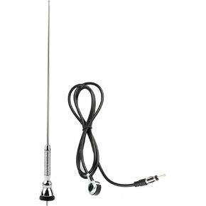 Car Antenna, 18.5in Universal Car Roof Radio AM or FM Aerial Antenna 180°Swivel with 50in Antenna Extension Cord