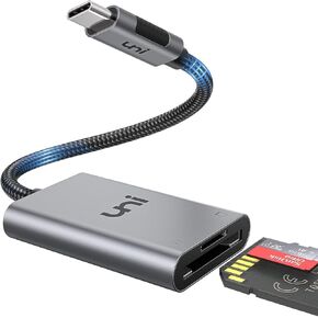 uni USB3.0 SD Card Reader Bundle with USB C SD Card Reader